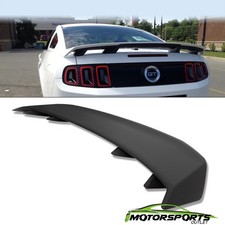 For 2010-2014 Ford Mustang Gt 4-pedestal Rear Trunk Wing Spoiler Lid Matte Black
