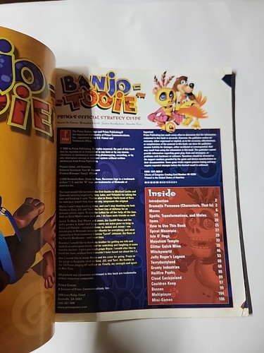 Banjo-Tooie: Prima's Official Strategy Guide - paperback Prima Development - Picture 4 of 4