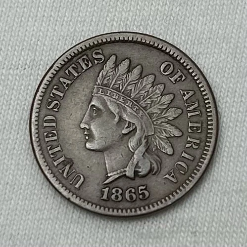 1865 INDIAN HEAD CENT VERY FINE+