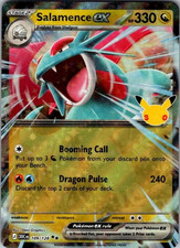 Salamence ex 109/128 30th Celebration Holo Double Rare Pokemon Card NM