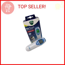 Vicks No Touch 3-in-1 Thermometer,Measures Forehead,Food and Bath temperatures
