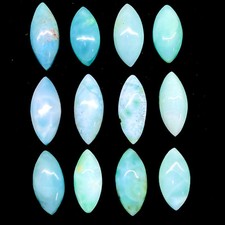 12 Pièces Naturel Larimar
