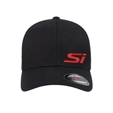 Honda Civic Si Logo Embroidered Flexfit Fitted Ball Cap 