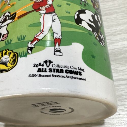 All Star Kühe Kaffeetasse 3,25x3,75" Barnyard Weide Super Bowl 2004 - Bild 7 von 7