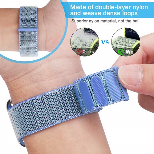Apple Watch Strap Nylon Sport Loop Woven Strap Band ALL SERIES 38/40/42/42 MM - Zdjęcie 6 z 12