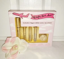 Grande Cosmetics Ready Set Jet GrandeLASH GrandeBROW Serum Lips Pout Drama 5pc