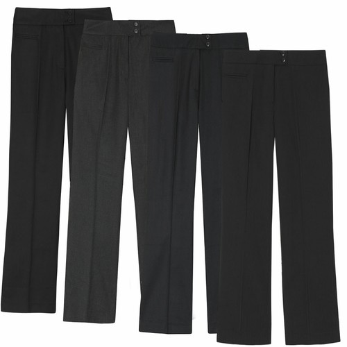 Ladies Plus Size Straight Leg Work Trousers (Sizes 1626) Formal Office