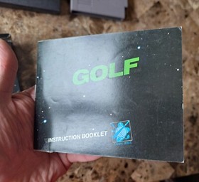  Early Print Hangtab Golf (NES) Nintendo - CIB - w/ protective plastic case