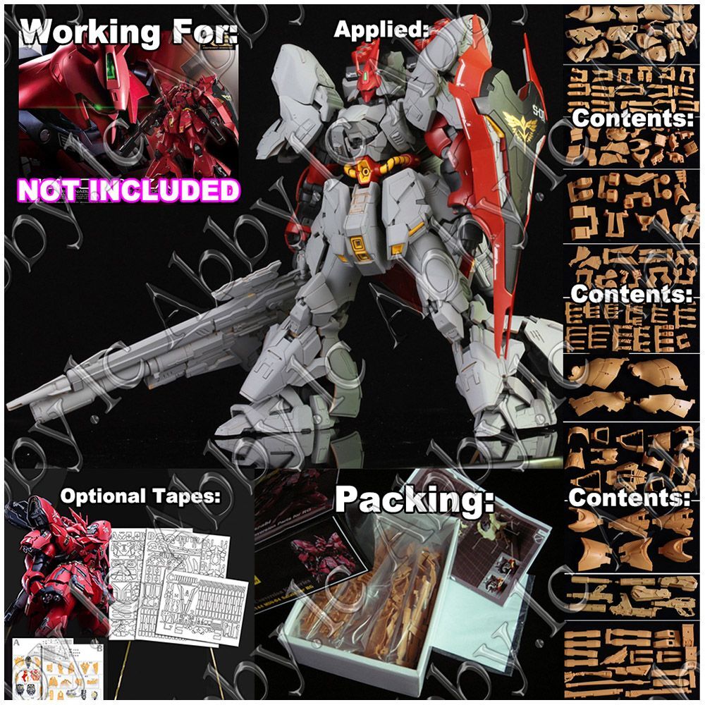 for RG 1/144 Sazabi UC RECAST ver THE51 Resin Conversion Kit Decal
