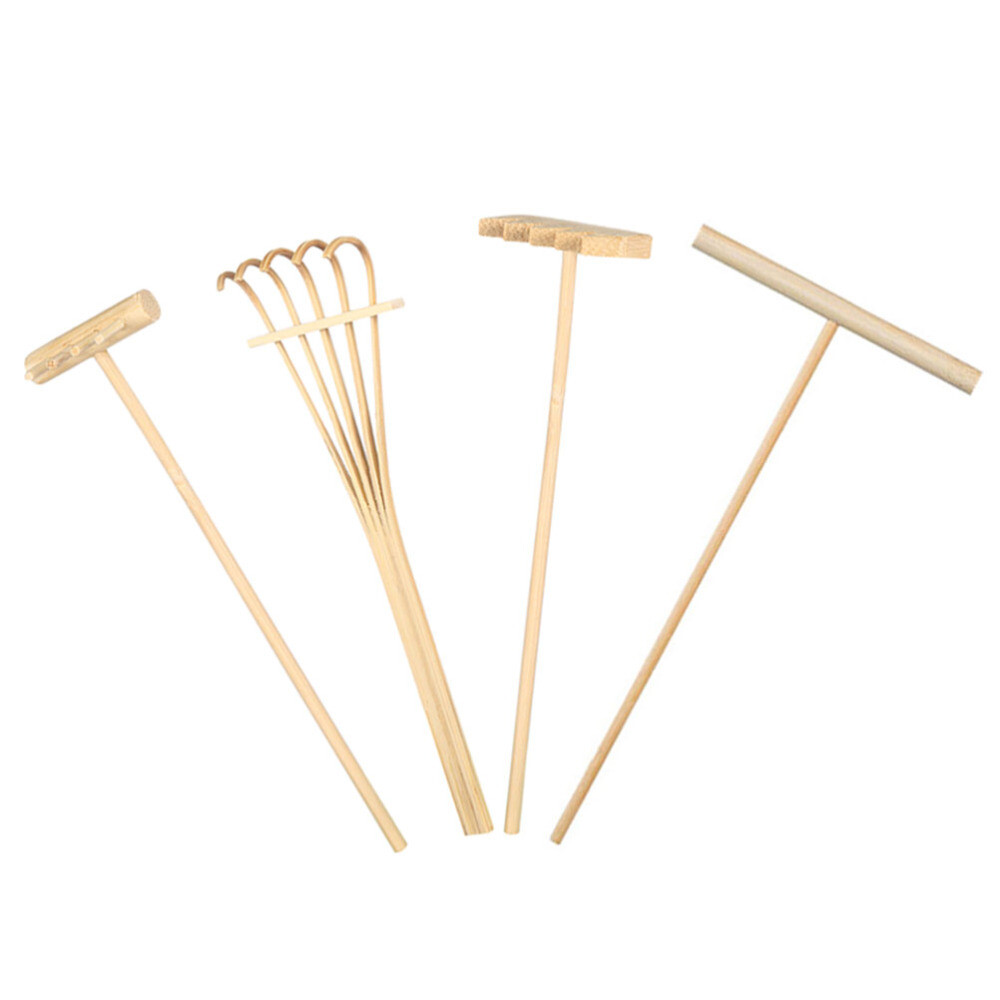 4 Pcs Sand Smoothing Rake Mini Zen Garden Rakes Delicate Work Tool