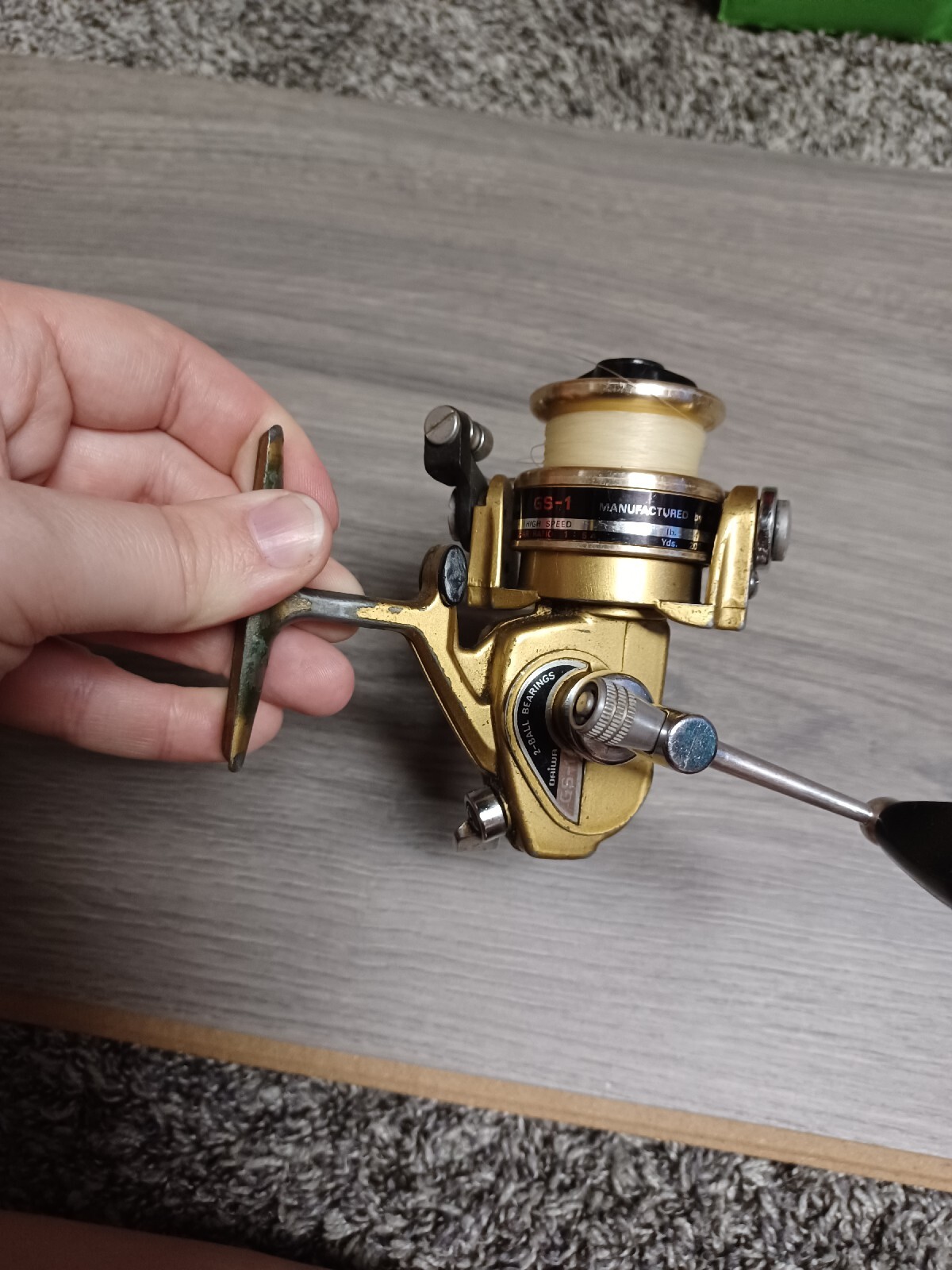 Vintage Daiwa Gold GS-1 Spinning Reel