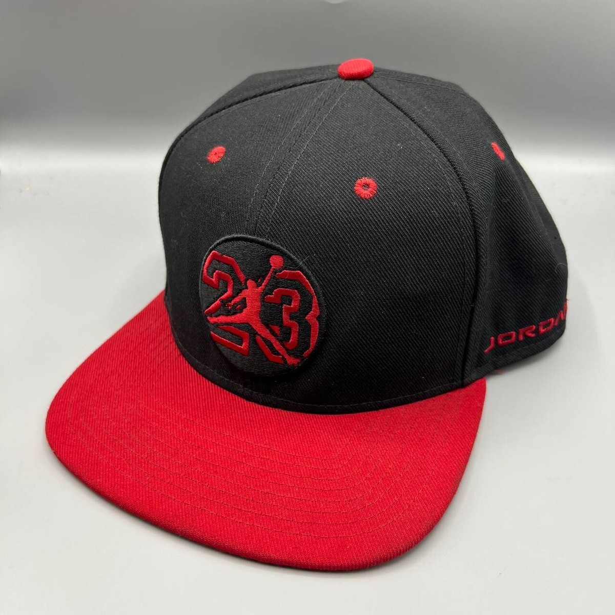 Air Jordan 23 Hat Men Black Red Embroidered Logo Jumpman Snap Back