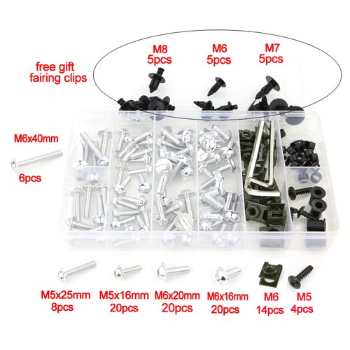 Fit For Honda CBR1100XX Blackbird 9605 Fairing Bolt Kit Bodywork