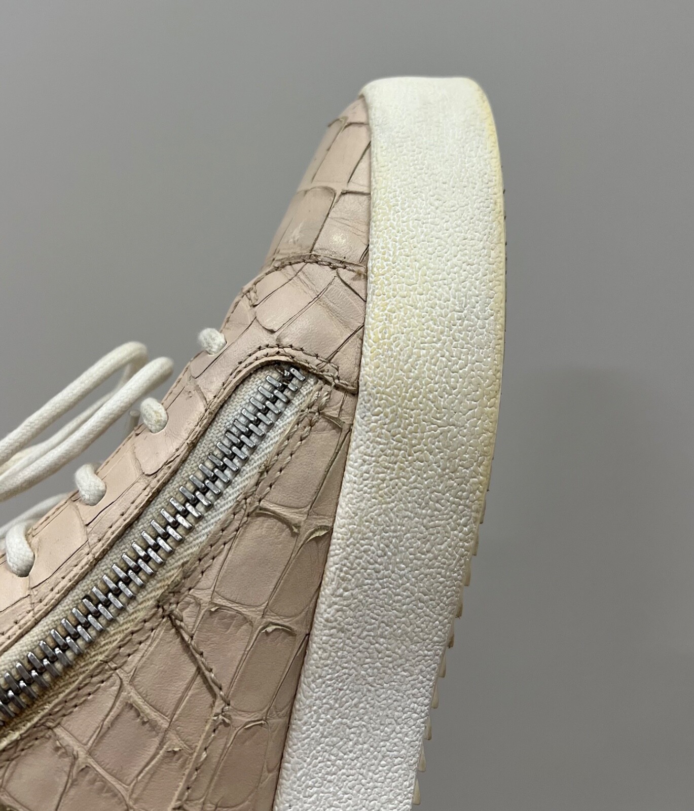 Giuseppe Zanotti Leather Python High Top Sneakers - image 10
