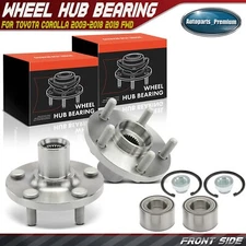 2pcs Front Left & Right Wheel Hub Bearing Assembly for Toyota Corolla 03-19 FWD
