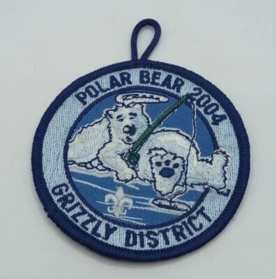 BSA -Boy Scouts of America *Polar Bear 2004* Grizzly District 3'' Patch ~Unused~