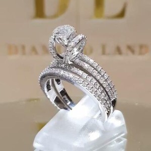 Luxurious engagement ring sterling silver 925 wedding ring one big stone ring Zircon ring unique ring for bride proposal rings armenian gift