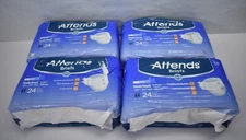 Lot of 96 Attends Incontinence Briefs Youth/Small Heavy Absorbency READ