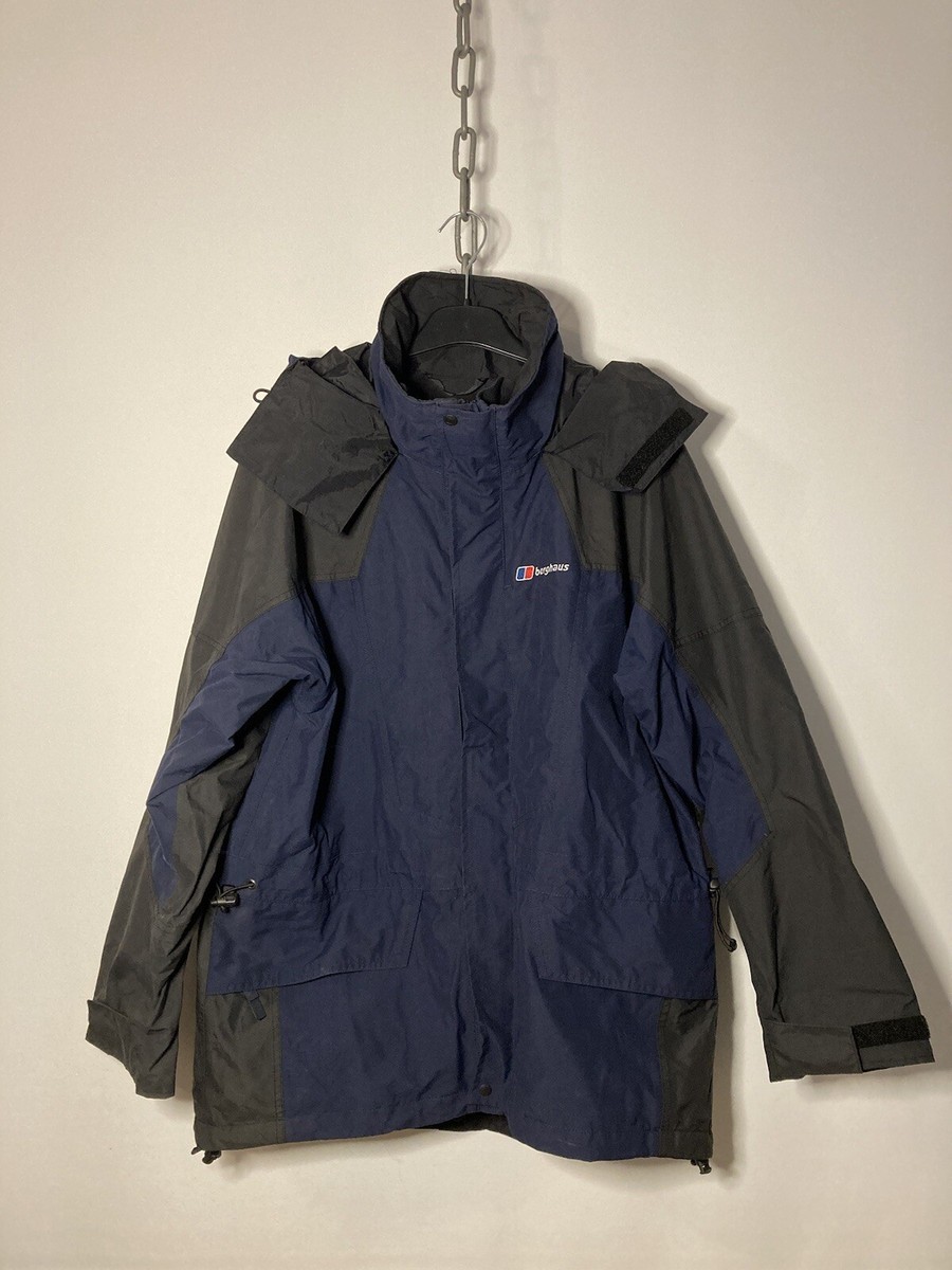 Berghaus gore-tex Navy Hooded jacket Coat outdoor Medium Walking