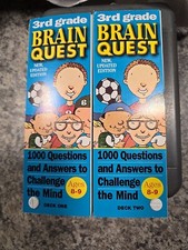 Brain Quest 3rd Grade Ages 8-9 Deck One and Two