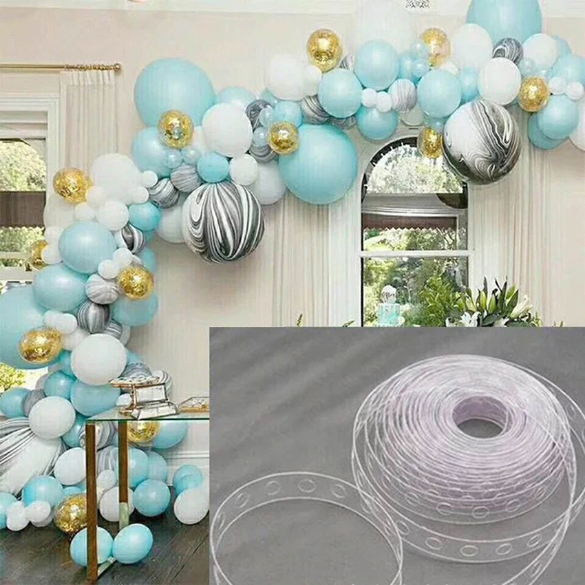 16 FT Balloon Chain - 160 holes on a tape DIY Balloon Arch