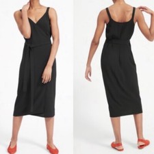 Everlane Japanese GoWeave Tank Wrap Midi Dress Size 00