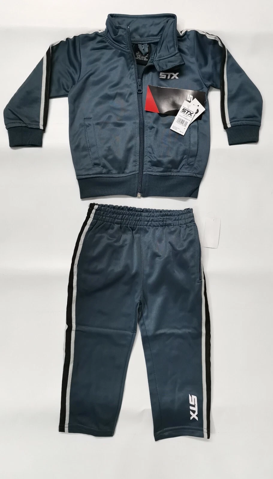 STC Unisex Kids Shinny Blue Track Suit for Sports and Casual Wear