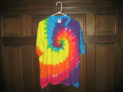 GILDAN Cotton Tie Dye Men's Polo Golf Shirt XL