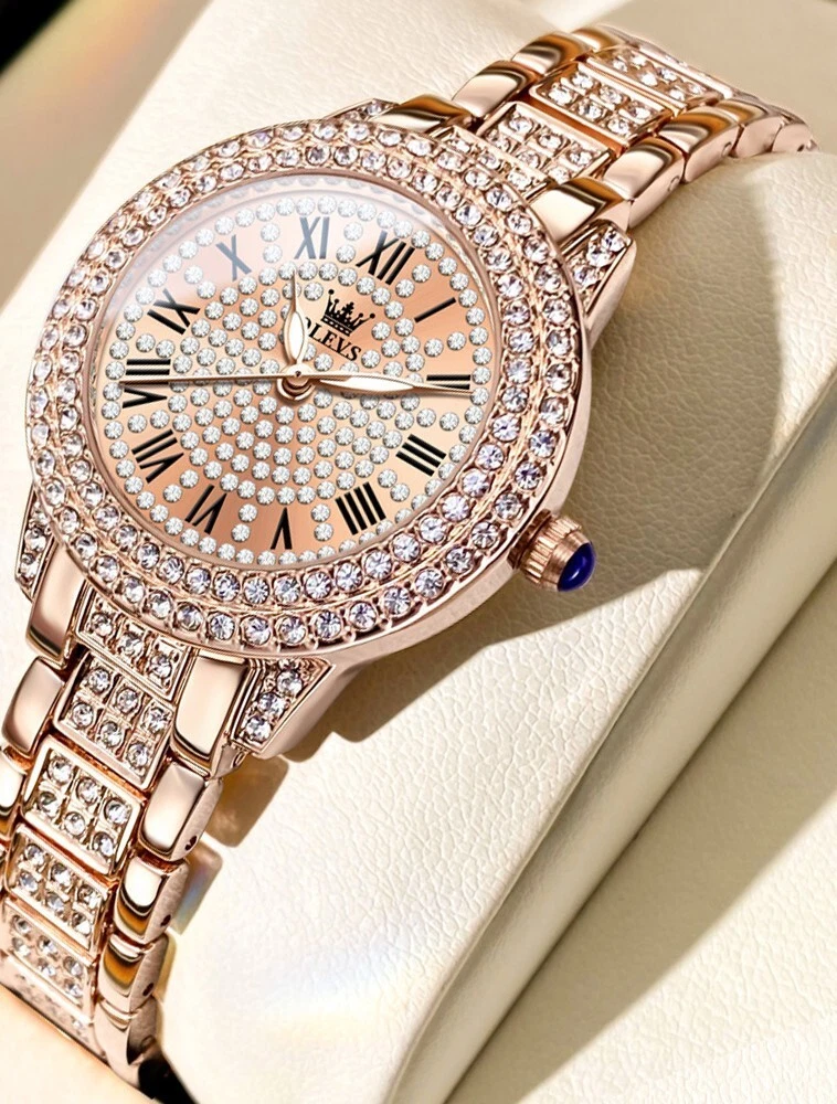 Diamond wrist hotsell watch