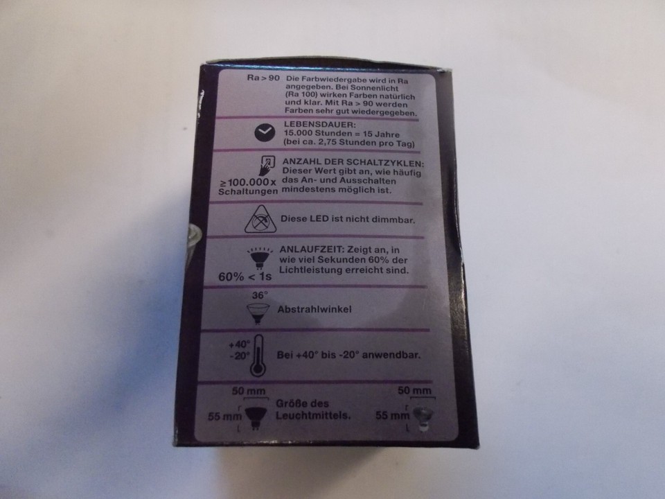 GU10 LED Bianco Caldo Lampade 5W 300Lumen AC 220V240V, X 1815 eBay