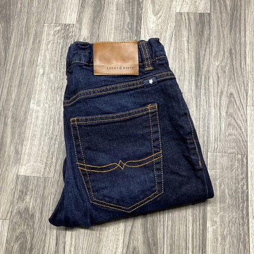 LUCKY BRAND Classic Straight Mid Rise Dark Wash Blue Denim Jeans Youth Size 16
