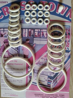 FLIPPER GOTTLIEB-4 SQUARE 1971 -KIT ELASTIQUES CAOUTCHOUC-PINBALL