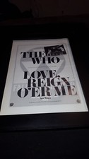The Who Love Reign O'er Me Rare Original Promo Poster Ad Framed!