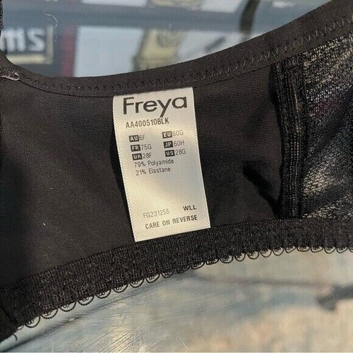 Sujetador espaciador moldeado con alambre negro soporte completo Freya 28G para mujer nuevo sin etiquetas - Imagen 8 de 11