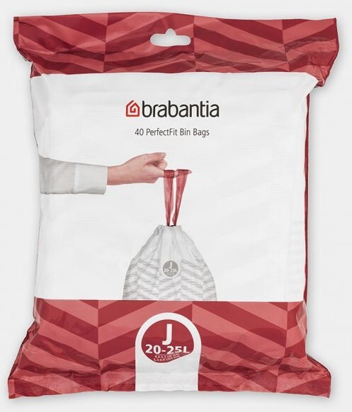 Set 40 Borse Distributore Cassonetto 23 Litri Modello J Perfectfit Brabantia
