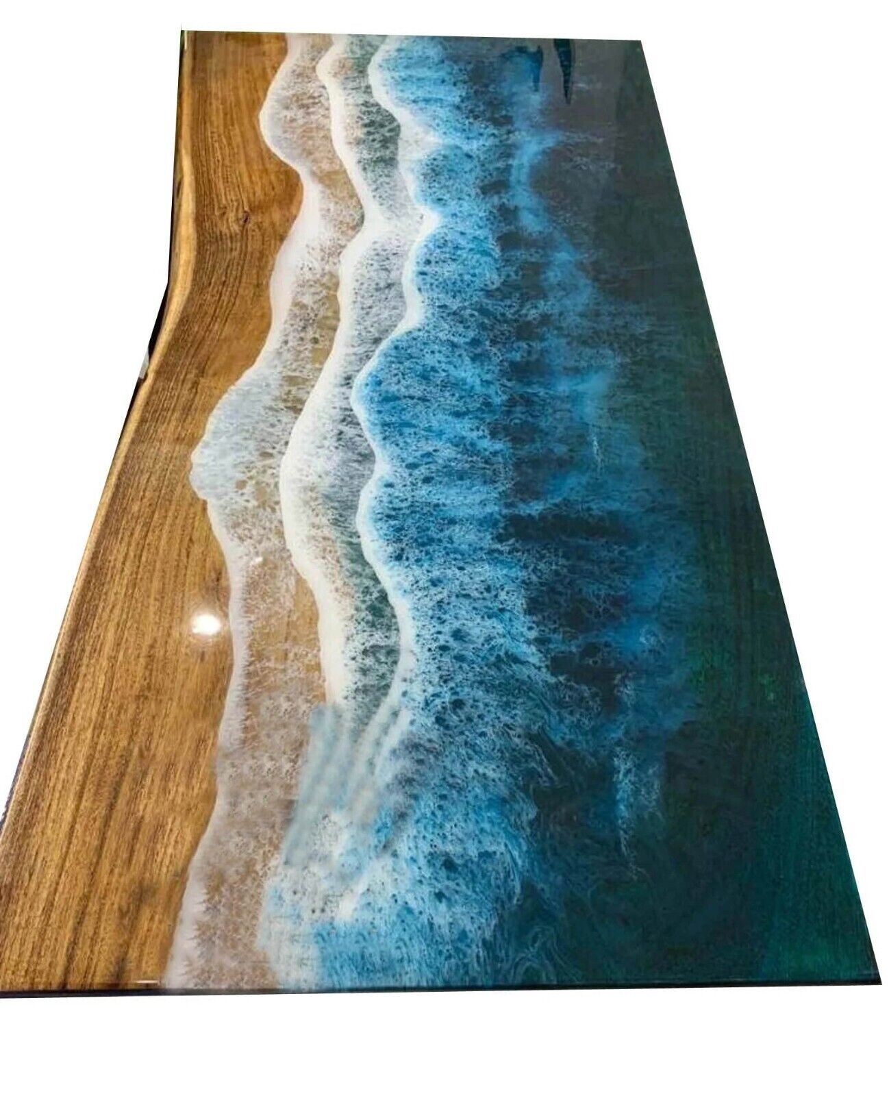 60x30 Inch Epoxy Resin Dining Table Top for Kitchen or Centerpiece