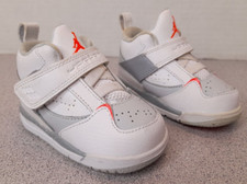 NIKE Air Jordan Flight Retro Shoes - Toddler Size 4C - 364759-123 White Kids