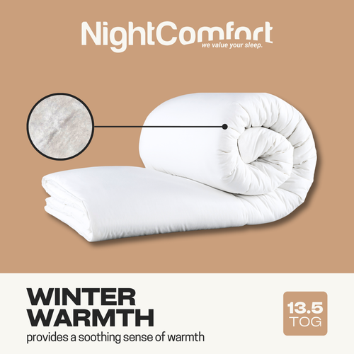 NightComfort Winter Warm 13.5 / 15 Tog Egyptian Cotton Anti Allergy Duvet - Picture 2 of 36