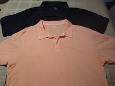 2 Old Navy Mens 2 Button Short Sleeve Polo Shirts XL