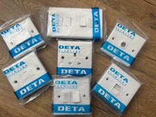 DETA  Slimline white Various Accessories - socket/switch/fan isolator/spur/tv