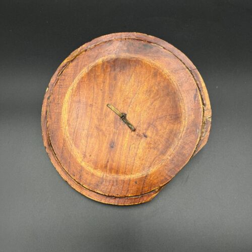 Antique Chinese Rice Bowl With Lid 19th Century Brown Wood 7" x 9" - Picture 8 of 12