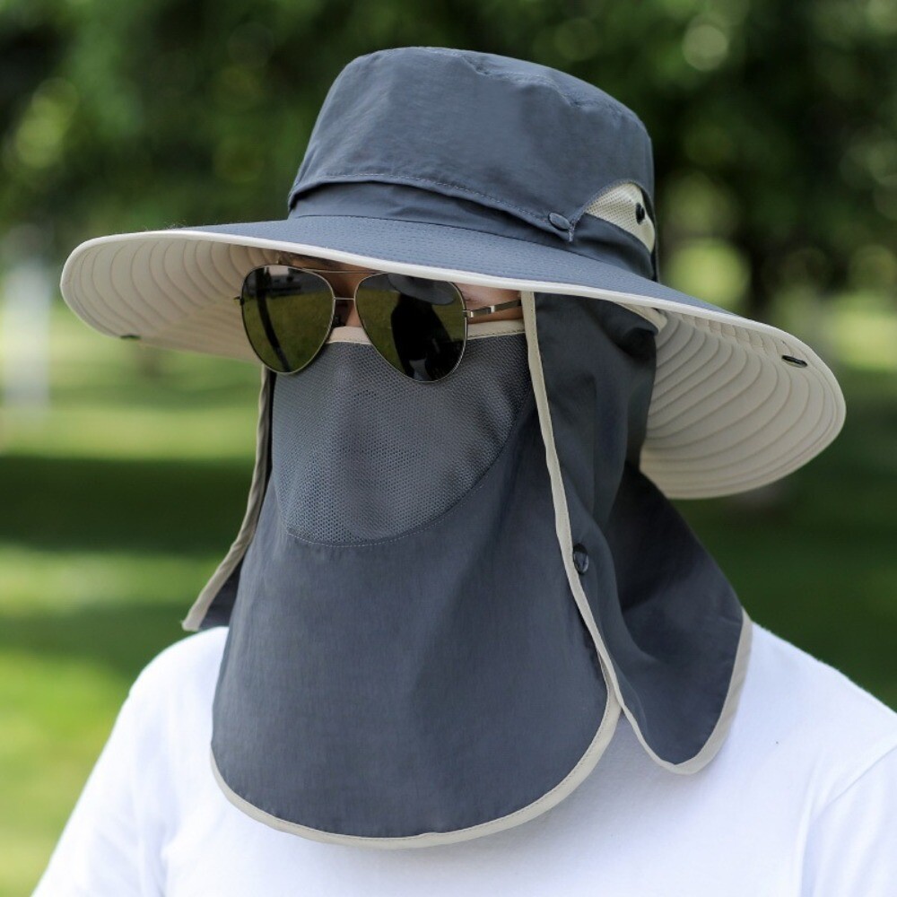 APL Berretto da spiaggia traspirante rimovibile cappello da pescatore sport all'aperto