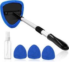 Car Window Glass Wiper Cleaner Windshield Cleaning Tool Kit Brush Extendable