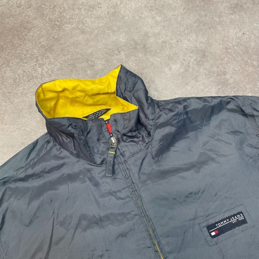Tommy Hilfiger Jeans Sailing Jacket Mens Full Zip Vintage Anorak, Green, Medium image 7