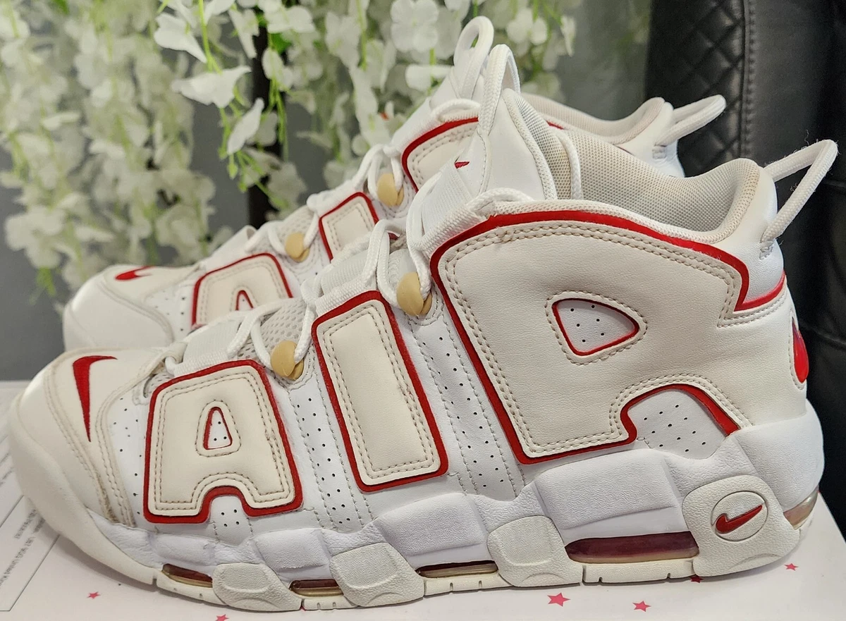 Nike Air More Uptempo '96 White Varsity Red 2021 Mens 921948 102
