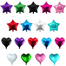 Herz Stern Folien Luftballon für Kinder Geburtstag Party Deko Ballon - Wählbar