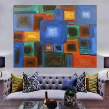 Mark Little original￼, Painting 81” X 62” Extra Large,Abstract,Modern￼,Pop, XL