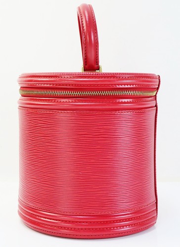 Authentic LOUIS VUITTON Cannes Red Epi Leather Vanity Bag Case #47793 - Picture 4 of 11