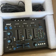 Pyle PMX7BU 3-Channel Bluetooth DJ Soundboard PMP3 Audio Mixer New