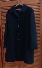 Vintage Xl Macintosh New England 100% Wool Pea Coat Very Warm Black 3/4 Length